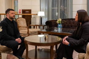 Фотофакт. Двухстороння встреча Владимира Зеленского и Светланы Тихановской